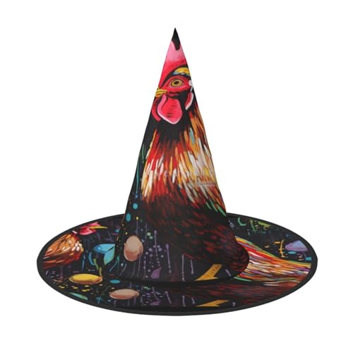 ZXMDZTSS Halloween-Hut mit Hühnermotiv, für Erwachsene, Festivalkleidung, Hexenkostüm-Zubehör, Oxford-Stoff, 3 Stück ZXMDZTSS Halloween-Hut mit Hühnermotiv, für Erwachsene, Festivalkleidung, Hexenkostüm-Zubehör, Oxford-Stoff, 3 Stück von ZXMDZTSS