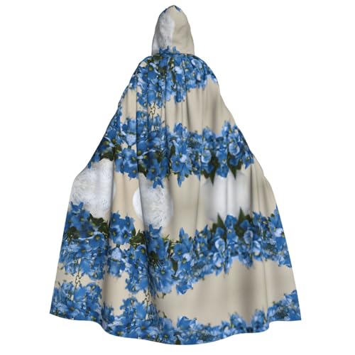 ZXMDZTSS Halloween-Kapuzenumhang mit Blumendruck für Erwachsene, vollständiger Druck, Nackenverschluss ZXMDZTSS Halloween-Kapuzenumhang mit Blumendruck für Erwachsene, vollständiger Druck, Nackenverschluss von ZXMDZTSS