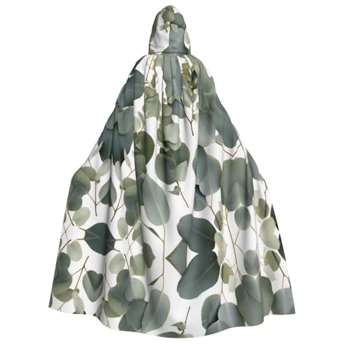 ZXMDZTSS Halloween-Kapuzenumhang mit Eukalyptusblättern, für Erwachsene, vollständiger Druck, Nackenverschluss ZXMDZTSS Halloween-Kapuzenumhang mit Eukalyptusblättern, für Erwachsene, vollständiger Druck, Nackenverschluss von ZXMDZTSS