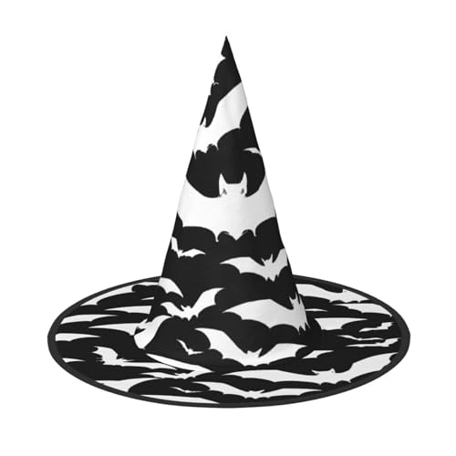 ZXMDZTSS Halloween fliegende Fledermäuse – Druck Halloween Hut Erwachsene | Festivalkleidung | Hexenkostüm-Zubehör | Oxford-Tuch 3 Stück ZXMDZTSS Halloween fliegende Fledermäuse – Druck Halloween Hut Erwachsene | Festivalkleidung | Hexenkostüm-Zubehör | Oxford-Tuch 3 Stück von ZXMDZTSS