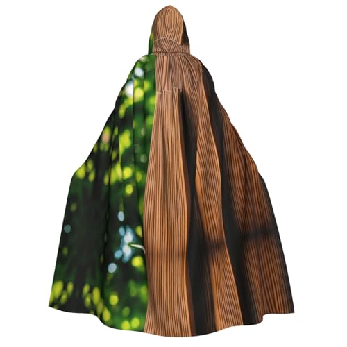 ZXMDZTSS Holzwandtür-Druck für Erwachsene, Halloween-Kapuzenumhang | Volldruckumhang | Nackenverschluss ZXMDZTSS Holzwandtür-Druck für Erwachsene, Halloween-Kapuzenumhang | Volldruckumhang | Nackenverschluss von ZXMDZTSS