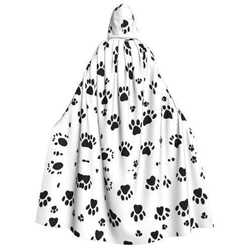 ZXMDZTSS Hundemuster – Druck für Erwachsene, Halloween-Kapuzenumhang | Volldruckumhang | Nackenverschluss von ZXMDZTSS