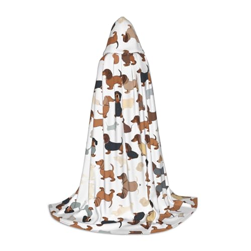 ZXMDZTSS Kapuzenumhang mit Aufschrift "I Love My Dog Dachshunds" für Jugendliche, Halloween-Kostüm, wiederverwendbar, Partykleidung, Größe S ZXMDZTSS Kapuzenumhang mit Aufschrift "I Love My Dog Dachshunds" für Jugendliche, Halloween-Kostüm, wiederverwendbar, Partykleidung, Größe S von ZXMDZTSS