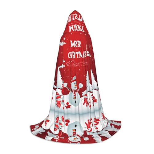 ZXMDZTSS Kapuzenumhang mit Aufschrift "Merry Christmas", bedruckt, für Teenager, Halloween-Kostüm, wiederverwendbar, Partykleidung, Größe L ZXMDZTSS Kapuzenumhang mit Aufschrift "Merry Christmas", bedruckt, für Teenager, Halloween-Kostüm, wiederverwendbar, Partykleidung, Größe L von ZXMDZTSS