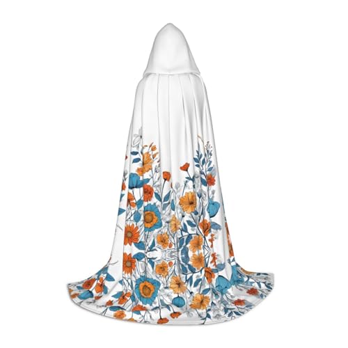 ZXMDZTSS Kapuzenumhang mit Blumendruck, Umhang für Teenager, Halloween-Kostüm, wiederverwendbare Partykleidung, Größe M ZXMDZTSS Kapuzenumhang mit Blumendruck, Umhang für Teenager, Halloween-Kostüm, wiederverwendbare Partykleidung, Größe M von ZXMDZTSS