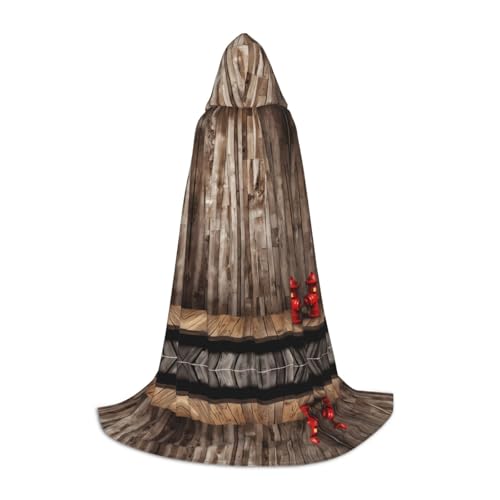 ZXMDZTSS Kapuzenumhang mit Holzdruck, für Jugendliche, Halloween-Kostüm, wiederverwendbare Partykleidung, Größe L ZXMDZTSS Kapuzenumhang mit Holzdruck, für Jugendliche, Halloween-Kostüm, wiederverwendbare Partykleidung, Größe L von ZXMDZTSS