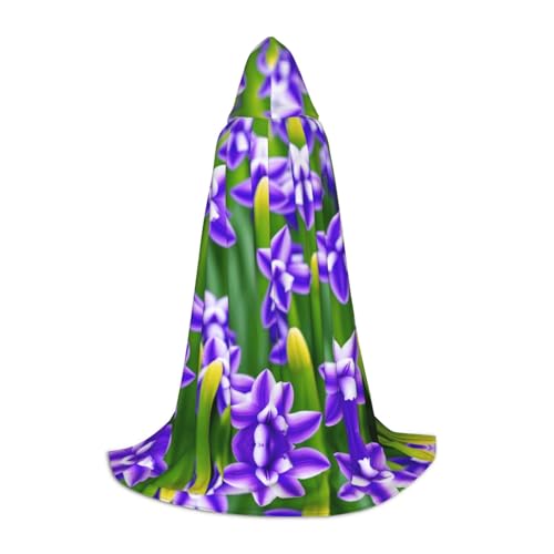 ZXMDZTSS Kapuzenumhang mit Hyazinthen-Druck, für Jugendliche, Halloween-Kostüm, wiederverwendbar, Größe S ZXMDZTSS Kapuzenumhang mit Hyazinthen-Druck, für Jugendliche, Halloween-Kostüm, wiederverwendbar, Größe S von ZXMDZTSS