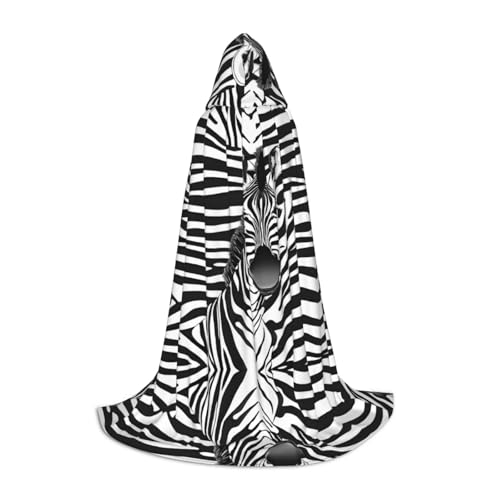 ZXMDZTSS Kapuzenumhang mit Zebramuster, für Jugendliche, Halloween-Kostüm, wiederverwendbare Partykleidung, Größe S ZXMDZTSS Kapuzenumhang mit Zebramuster, für Jugendliche, Halloween-Kostüm, wiederverwendbare Partykleidung, Größe S von ZXMDZTSS