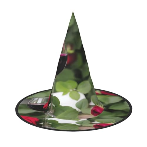 ZXMDZTSS Kerzen und Rotwein – Halloween-Hut für Erwachsene, Festivalkleidung, Hexenkostüm-Zubehör, Oxford-Stoff, 3 Stück ZXMDZTSS Kerzen und Rotwein – Halloween-Hut für Erwachsene, Festivalkleidung, Hexenkostüm-Zubehör, Oxford-Stoff, 3 Stück von ZXMDZTSS