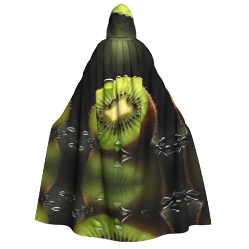ZXMDZTSS Kiwi Slice – Erwachsenen-Halloween-Kapuzenumhang | Volldruck-Umhang | Nackenverschluss ZXMDZTSS Kiwi Slice – Erwachsenen-Halloween-Kapuzenumhang | Volldruck-Umhang | Nackenverschluss von ZXMDZTSS