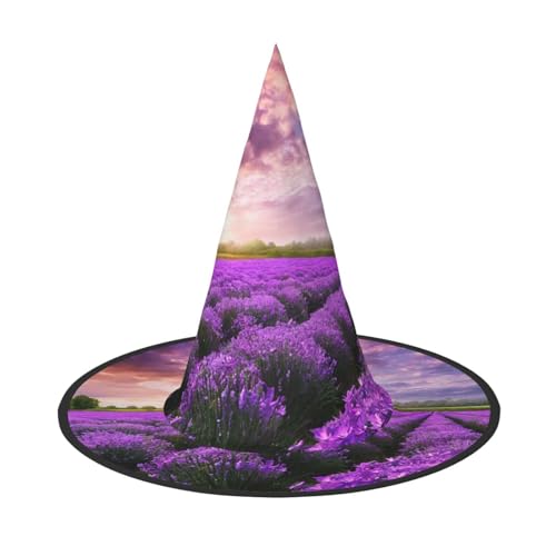 ZXMDZTSS Lavendelfelder, Halloween-Hut für Erwachsene, Festivalkleidung, Hexenkostüm-Zubehör, Oxford-Stoff, 3 Stück ZXMDZTSS Lavendelfelder, Halloween-Hut für Erwachsene, Festivalkleidung, Hexenkostüm-Zubehör, Oxford-Stoff, 3 Stück von ZXMDZTSS
