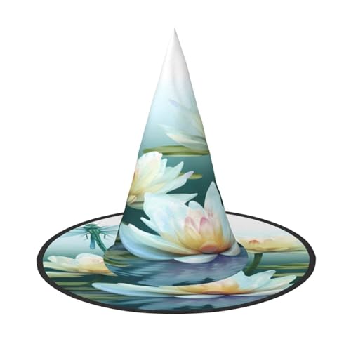 ZXMDZTSS Libelle mit Seerose, Halloween-Hut für Erwachsene, Festivalkleidung, Hexenkostüm-Zubehör, Oxford-Stoff, 3 Stück ZXMDZTSS Libelle mit Seerose, Halloween-Hut für Erwachsene, Festivalkleidung, Hexenkostüm-Zubehör, Oxford-Stoff, 3 Stück von ZXMDZTSS