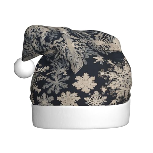 ZXMDZTSS Moderner Blumendruck: Plüsch-Weihnachtsmütze für Erwachsene, gemütlich, festlich, Weihnachtsmann-Kopfbedeckung, Pompon für Weihnachten, Partys, Feiertage. ZXMDZTSS Moderner Blumendruck: Plüsch-Weihnachtsmütze für Erwachsene, gemütlich, festlich, Weihnachtsmann-Kopfbedeckung, Pompon für Weihnachten, Partys, Feiertage. von ZXMDZTSS