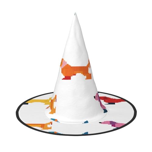 ZXMDZTSS Niedliche Dackel-Hunde – Halloween-Hut für Erwachsene, Festivalkleidung, Hexenkostüm-Zubehör, Oxford-Stoff, 3 Stück ZXMDZTSS Niedliche Dackel-Hunde – Halloween-Hut für Erwachsene, Festivalkleidung, Hexenkostüm-Zubehör, Oxford-Stoff, 3 Stück von ZXMDZTSS