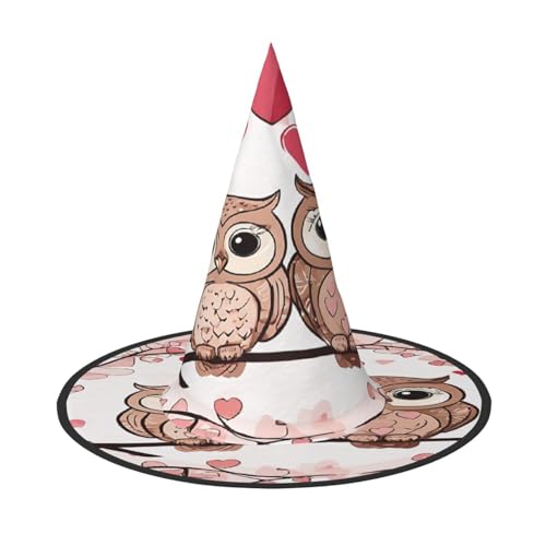 ZXMDZTSS Niedliche Eulen – Druck Halloween Hut Erwachsene | Festivalkleidung | Hexenkostüm-Zubehör | Oxford-Tuch 3 Stück ZXMDZTSS Niedliche Eulen – Druck Halloween Hut Erwachsene | Festivalkleidung | Hexenkostüm-Zubehör | Oxford-Tuch 3 Stück von ZXMDZTSS