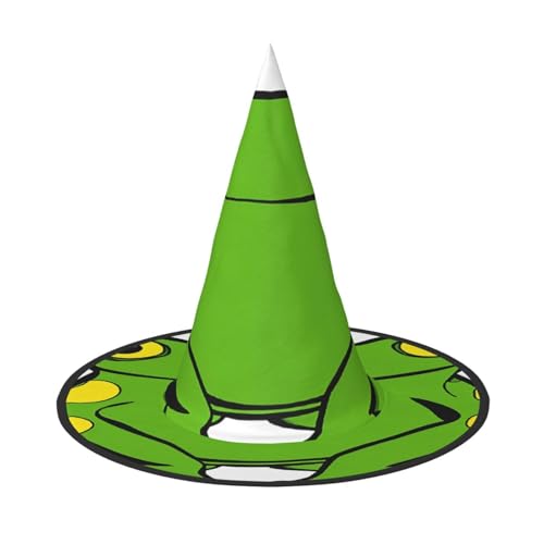 ZXMDZTSS Niedlicher Frosch-Druck, Halloween-Hut für Erwachsene, Festivalkleidung, Hexenkostüm-Zubehör, Oxford-Stoff, 3 Stück ZXMDZTSS Niedlicher Frosch-Druck, Halloween-Hut für Erwachsene, Festivalkleidung, Hexenkostüm-Zubehör, Oxford-Stoff, 3 Stück von ZXMDZTSS