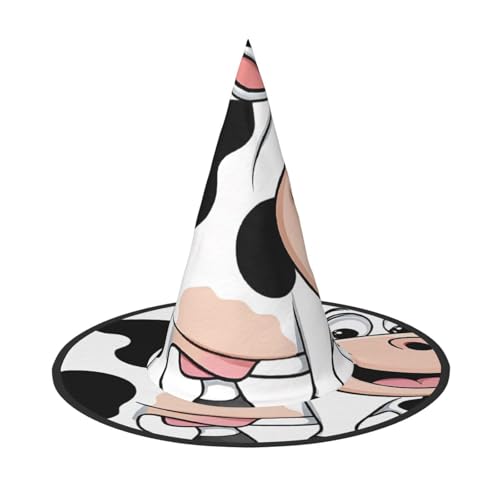 ZXMDZTSS Niedlicher Kuh-Druck, Halloween-Hut für Erwachsene, Festivalkleidung, Hexenkostüm-Zubehör, Oxford-Stoff, 3 Stück ZXMDZTSS Niedlicher Kuh-Druck, Halloween-Hut für Erwachsene, Festivalkleidung, Hexenkostüm-Zubehör, Oxford-Stoff, 3 Stück von ZXMDZTSS