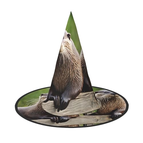 ZXMDZTSS Niedlicher Otter, Halloween-Hut für Erwachsene, Festivalkleidung, Hexenkostüm-Zubehör, Oxford-Stoff, 3 Stück ZXMDZTSS Niedlicher Otter, Halloween-Hut für Erwachsene, Festivalkleidung, Hexenkostüm-Zubehör, Oxford-Stoff, 3 Stück von ZXMDZTSS