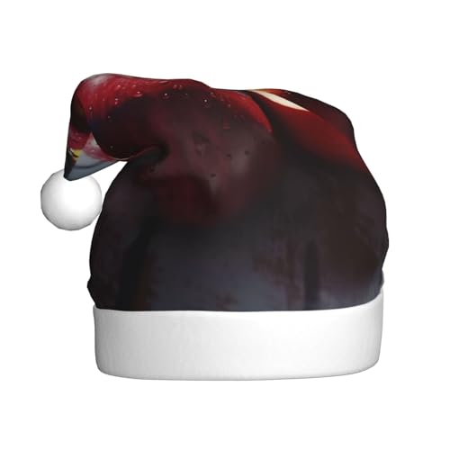 ZXMDZTSS Obstmuster – Druck für Erwachsene, Plüsch-Weihnachtsmütze, gemütlich, festlich, Weihnachtsmann-Kopfbedeckung, Pompon für Weihnachtsfeiern, Feiertage. ZXMDZTSS Obstmuster – Druck für Erwachsene, Plüsch-Weihnachtsmütze, gemütlich, festlich, Weihnachtsmann-Kopfbedeckung, Pompon für Weihnachtsfeiern, Feiertage. von ZXMDZTSS