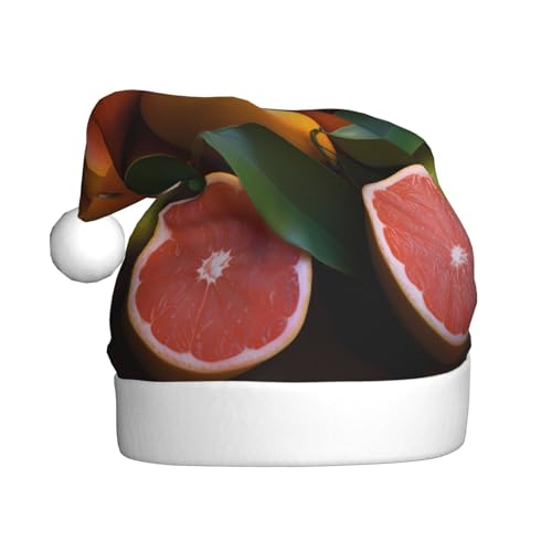 ZXMDZTSS Orangen und Mandarinen – Druck für Erwachsene, Plüsch-Weihnachtsmütze, gemütlich, festlich, Weihnachtsmann-Kopfbedeckung, Pompon für Weihnachtsfeiern, Feiertage. ZXMDZTSS Orangen und Mandarinen – Druck für Erwachsene, Plüsch-Weihnachtsmütze, gemütlich, festlich, Weihnachtsmann-Kopfbedeckung, Pompon für Weihnachtsfeiern, Feiertage. von ZXMDZTSS