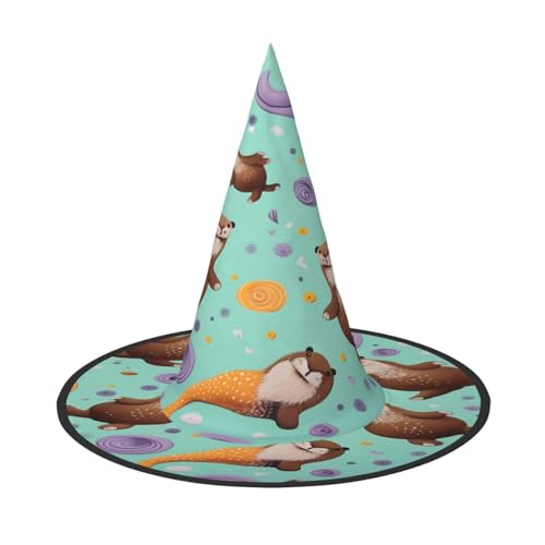ZXMDZTSS Otters – Halloween-Hut für Erwachsene, Festivalkleidung, Hexenkostüm-Zubehör, Oxford-Stoff, 1 Stück ZXMDZTSS Otters – Halloween-Hut für Erwachsene, Festivalkleidung, Hexenkostüm-Zubehör, Oxford-Stoff, 1 Stück von ZXMDZTSS