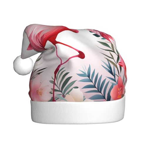 ZXMDZTSS Plüsch-Weihnachtsmütze für Erwachsene, mit Blumendruck, gemütlich, festlich, Weihnachtsmann-Kopfbedeckung, Pompon für Weihnachten, Partys, Feiertage. ZXMDZTSS Plüsch-Weihnachtsmütze für Erwachsene, mit Blumendruck, gemütlich, festlich, Weihnachtsmann-Kopfbedeckung, Pompon für Weihnachten, Partys, Feiertage. von ZXMDZTSS