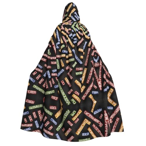 ZXMDZTSS Runenförmiger Balken – Erwachsenen-Halloween-Kapuzenumhang | Volldruckumhang | Nackenverschluss ZXMDZTSS Runenförmiger Balken – Erwachsenen-Halloween-Kapuzenumhang | Volldruckumhang | Nackenverschluss von ZXMDZTSS