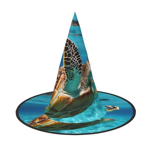 ZXMDZTSS Schwimmende Schildkröte mit Meeresaufdruck, Halloween-Hut für Erwachsene, Festivalkleidung, Hexenkostüm-Zubehör, Oxford-Stoff, 3 Stück ZXMDZTSS Schwimmende Schildkröte mit Meeresaufdruck, Halloween-Hut für Erwachsene, Festivalkleidung, Hexenkostüm-Zubehör, Oxford-Stoff, 3 Stück von ZXMDZTSS