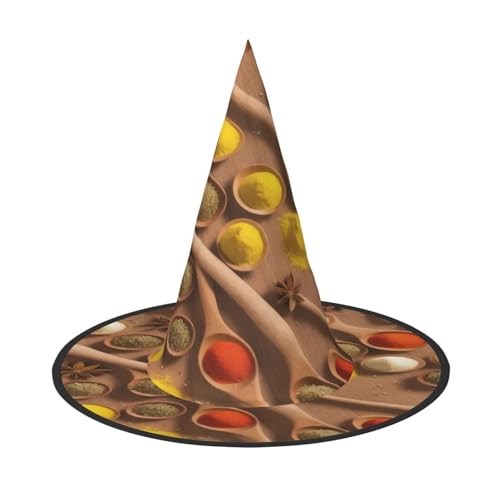 ZXMDZTSS Seasonings Print Patterns - Print Halloween Hat Adults | Festival Wear | Witch Costume Accessory | Oxford Cloth 1 PC ZXMDZTSS Seasonings Print Patterns - Print Halloween Hat Adults | Festival Wear | Witch Costume Accessory | Oxford Cloth 1 PC von ZXMDZTSS