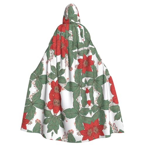 ZXMDZTSS Sommer-Hawaii-Druck, Halloween-Kapuzenumhang für Erwachsene, vollständiger Druck, Party-Kostüm, Bindeverschluss, Polyester von ZXMDZTSS
