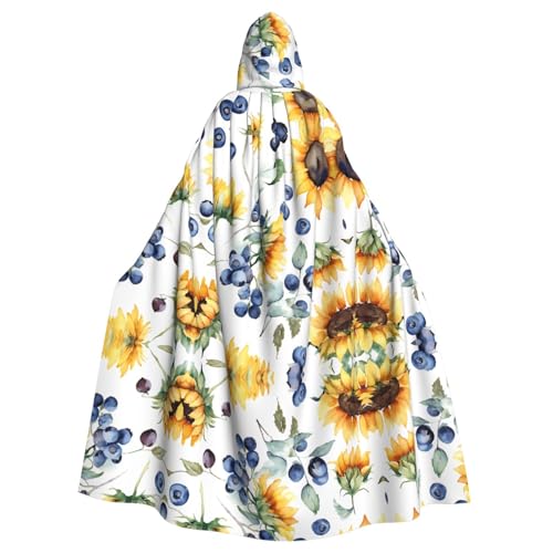 ZXMDZTSS Sonnenblumen-Druck, Halloween-Kapuzenumhang für Erwachsene, Volldruck, Party-Kostüm, Bindeverschluss, Polyester ZXMDZTSS Sonnenblumen-Druck, Halloween-Kapuzenumhang für Erwachsene, Volldruck, Party-Kostüm, Bindeverschluss, Polyester von ZXMDZTSS