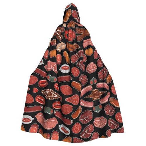 ZXMDZTSS Speckmuster – Druck Halloween Kapuzenumhang Erwachsene | Volldruck Umhang | Partykostüm | Bindeverschluss Polyester von ZXMDZTSS