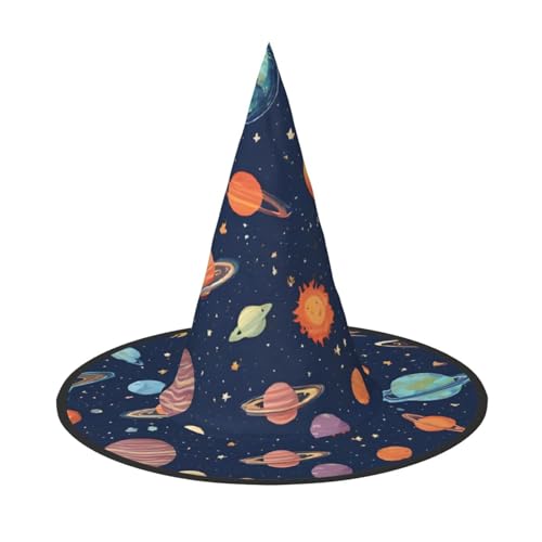 ZXMDZTSS Sternbild Sternhaufen Galaxien – Druck Halloween Hut Erwachsene | Festival Wear | Hexenkostüm Zubehör | Oxford-Tuch 3 Stück ZXMDZTSS Sternbild Sternhaufen Galaxien – Druck Halloween Hut Erwachsene | Festival Wear | Hexenkostüm Zubehör | Oxford-Tuch 3 Stück von ZXMDZTSS
