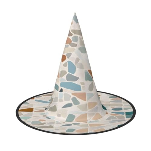 ZXMDZTSS Terrazzo Halloween-Hut mit Marmor-Muster, für Erwachsene, Festivalkleidung, Hexenkostüm-Zubehör, Oxford-Stoff, 3 Stück ZXMDZTSS Terrazzo Halloween-Hut mit Marmor-Muster, für Erwachsene, Festivalkleidung, Hexenkostüm-Zubehör, Oxford-Stoff, 3 Stück von ZXMDZTSS
