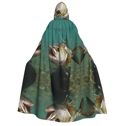 ZXMDZTSS Unterwasserwels-Aufdruck, Erwachsenen-Halloween-Kapuzenumhang | Volldruckumhang | Nackenverschluss ZXMDZTSS Unterwasserwels-Aufdruck, Erwachsenen-Halloween-Kapuzenumhang | Volldruckumhang | Nackenverschluss von ZXMDZTSS