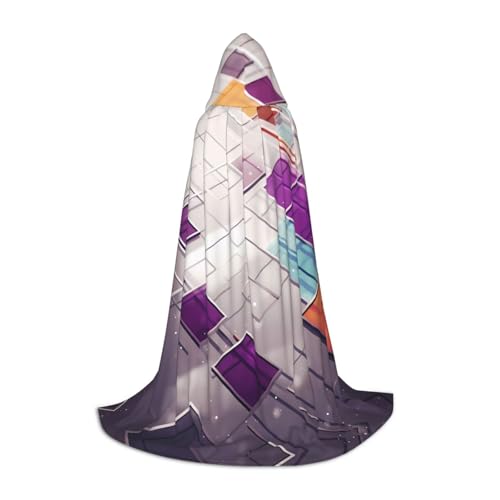 ZXMDZTSS Verschiedene farbige Quadrate – bedruckter Jugend-Kapuzenumhang | Umhang für Teenager | Halloween-Kostüm | wiederverwendbare Partykleidung Größe S ZXMDZTSS Verschiedene farbige Quadrate – bedruckter Jugend-Kapuzenumhang | Umhang für Teenager | Halloween-Kostüm | wiederverwendbare Partykleidung Größe S von ZXMDZTSS