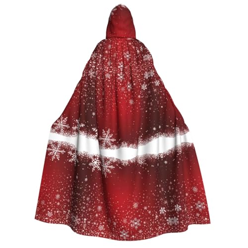 ZXMDZTSS Weihnachtlicher Halloween-Kapuzenumhang für Erwachsene, Umhang mit Volldruck, Nackenverschluss von ZXMDZTSS