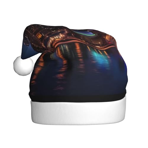 ZXMDZTSS Weihnachtsmütze für Erwachsene, Motiv: Stadtbild, Kanada, Plüsch, gemütlich, festlich, Weihnachtsmann-Kopfbedeckung, Pompon für Weihnachten, Partys, Feiertage. ZXMDZTSS Weihnachtsmütze für Erwachsene, Motiv: Stadtbild, Kanada, Plüsch, gemütlich, festlich, Weihnachtsmann-Kopfbedeckung, Pompon für Weihnachten, Partys, Feiertage. von ZXMDZTSS