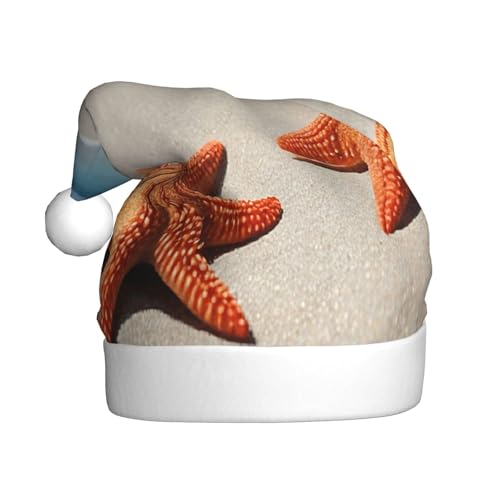 ZXMDZTSS Weihnachtsmütze mit Muschel-Aufdruck für Erwachsene, Plüsch, gemütlich, festlich, Weihnachtsmann-Kopfbedeckung, Pompon für Weihnachten, Partys, Feiertage. ZXMDZTSS Weihnachtsmütze mit Muschel-Aufdruck für Erwachsene, Plüsch, gemütlich, festlich, Weihnachtsmann-Kopfbedeckung, Pompon für Weihnachten, Partys, Feiertage. von ZXMDZTSS