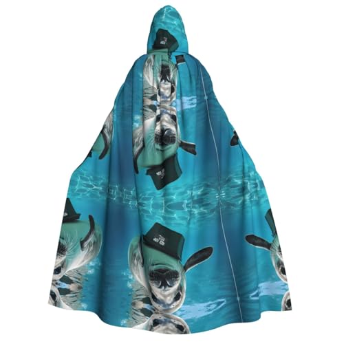 ZXMDZTSS Westindischer Seekuh – Erwachsenen-Halloween-Kapuzenumhang | Volldruckumhang | Nackenverschluss ZXMDZTSS Westindischer Seekuh – Erwachsenen-Halloween-Kapuzenumhang | Volldruckumhang | Nackenverschluss von ZXMDZTSS