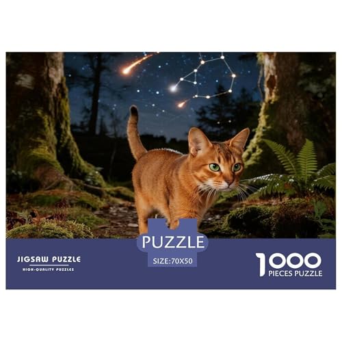 Abyssinischen 1000 Teile Puzzles Haustier Katze Clevere EIN Herausforderndes Für Erwachsene Und Kinder Ab 12 Jahren Tolle Geschenkidee 70x50cm/1000pcs Abyssinischen 1000 Teile Puzzles Haustier Katze Clevere EIN Herausforderndes Für Erwachsene Und Kinder Ab 12 Jahren Tolle Geschenkidee 70x50cm/1000pcs von ZXOAWQX