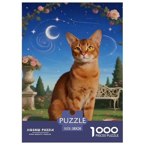 Abyssinischen 1000 Teile Puzzles Haustier Katze Clevere Klassisches Lernspiel Für Erwachsene Tolle Geschenkidee 38x26cm/1000pcs Abyssinischen 1000 Teile Puzzles Haustier Katze Clevere Klassisches Lernspiel Für Erwachsene Tolle Geschenkidee 38x26cm/1000pcs von ZXOAWQX