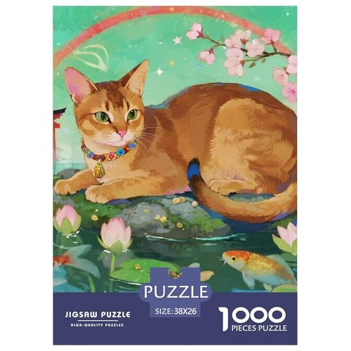 Abyssinischen 1000 Teile Puzzles Haustier Katze Dekoration Lernspiel Herausforderung Spielzeug Für Die Ganze Familie Tolle Geschenkidee 38x26cm/1000pcs Abyssinischen 1000 Teile Puzzles Haustier Katze Dekoration Lernspiel Herausforderung Spielzeug Für Die Ganze Familie Tolle Geschenkidee 38x26cm/1000pcs von ZXOAWQX