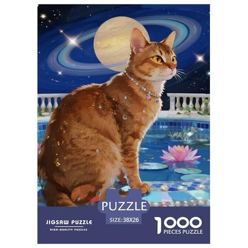 Abyssinischen 1000 Teile Puzzles Haustier Katze Dekoration Lernspiel Herausforderung Spielzeug Für Die Ganze Familie Tolle Geschenkidee 38x26cm/1000pcs Abyssinischen 1000 Teile Puzzles Haustier Katze Dekoration Lernspiel Herausforderung Spielzeug Für Die Ganze Familie Tolle Geschenkidee 38x26cm/1000pcs von ZXOAWQX