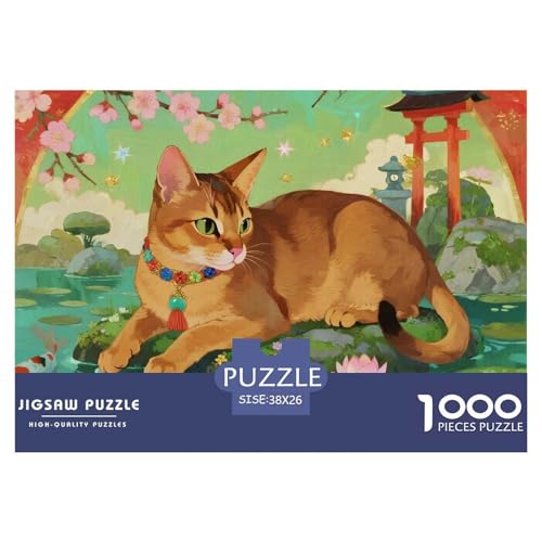 Abyssinischen 1000 Teile Puzzles Haustier Katze Dekoration Lernspiel Herausforderung Spielzeug Für Erwachsene Und Kinder Ab 12 Jahren Tolle Geschenkidee 38x26cm/1000pcs Abyssinischen 1000 Teile Puzzles Haustier Katze Dekoration Lernspiel Herausforderung Spielzeug Für Erwachsene Und Kinder Ab 12 Jahren Tolle Geschenkidee 38x26cm/1000pcs von ZXOAWQX