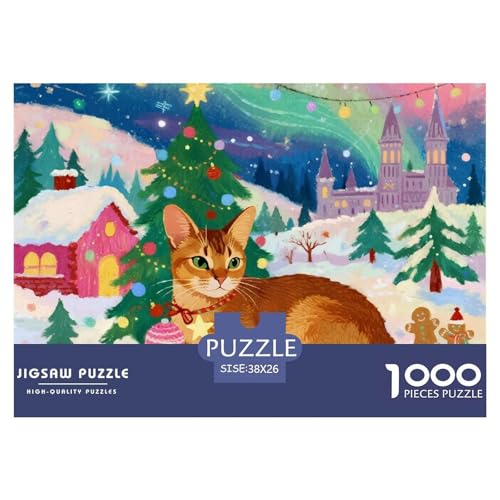 Abyssinischen 1000 Teile Puzzles Haustier Katze Puzzlespiele EIN Herausforderndes Für Die Ganze Familie Tolle Geschenkidee 38x26cm/1000pcs Abyssinischen 1000 Teile Puzzles Haustier Katze Puzzlespiele EIN Herausforderndes Für Die Ganze Familie Tolle Geschenkidee 38x26cm/1000pcs von ZXOAWQX