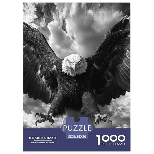 Adler 1000 Teile Puzzles DekoRatteion EIN Herausforderndes Für Erwachsene Und Kinder Ab 12 Jahren Tolle Geschenkidee 38x26cm/1000pcs von ZXOAWQX