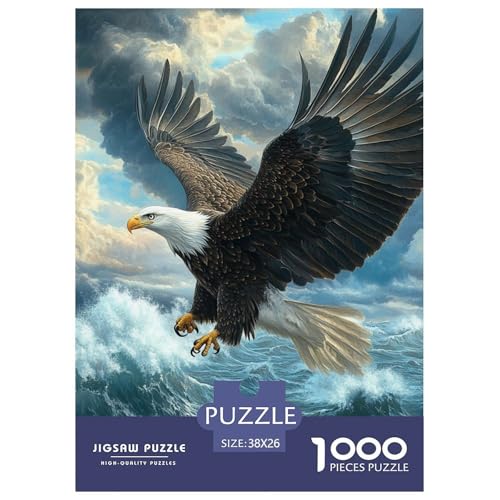 Adler 1000 Teile Puzzles DekoRatteion EIN Herausforderndes Für Erwachsene Und Kinder Ab 12 Jahren Tolle Geschenkidee 38x26cm/1000pcs von ZXOAWQX