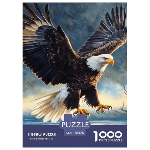 Adler 1000 Teile Puzzles DekoRatteion Lernspiel Herausforderung Spielzeug Für Die Ganze Familie Tolle Geschenkidee 38x26cm/1000pcs von ZXOAWQX