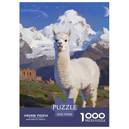 Alpakas 1000 Teile Puzzles Tier Classic Lernspiel Herausforderung Spielzeug Für Erwachsene Tolle Geschenkidee 70x50cm/1000pcs Alpakas 1000 Teile Puzzles Tier Classic Lernspiel Herausforderung Spielzeug Für Erwachsene Tolle Geschenkidee 70x50cm/1000pcs von ZXOAWQX